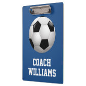 サッカーコーチパーソナライズされた クリップボード (左)