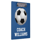 サッカーコーチパーソナライズされた クリップボード (右)