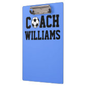 サッカーコーチパーソナライズされた クリップボード (左)