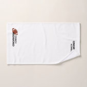 サッカーコーチパーソナライズされた ハンドタオル (ハンドタオル)