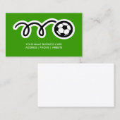 サッカーコーチビジネスカードテンプレートデザイン 名刺 (正面/裏面)