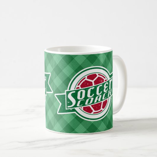 サッカーコーチマグ コーヒーマグカップ (正面右)