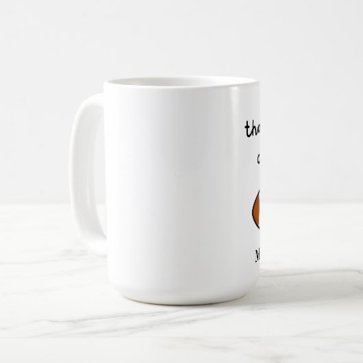 サッカーコーチマグ、スポーツコーチへのギフトありがとう コーヒーマグカップ (正面左)