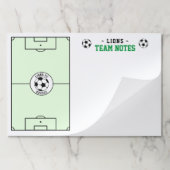 サッカーコーチングチームプランナー ペーパーパッド (折り畳み)