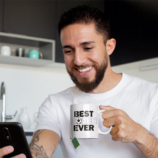 サッカーコーチ史上最高のコーチのサッカーチームスポーツ コーヒーマグカップ
