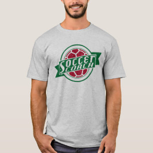 サッカーコーチ名&ナンバーバックプリントTシャツ Tシャツ