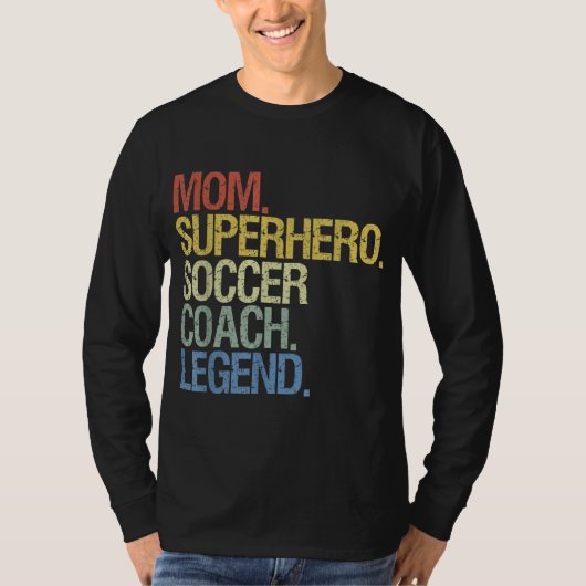 サッカーコーチ母 Tシャツ (正面)