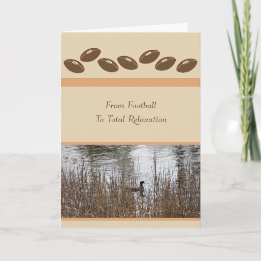 サッカーコーチ用退職カード カード (正面)