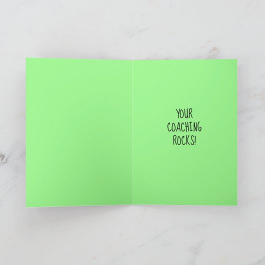 サッカーコーチ評価カード、サンキューカード 案内状 (内部)