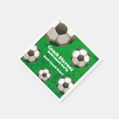 サッカーコーチ退職パーティー スタンダードカクテルナプキン (角)