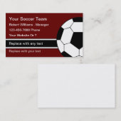 サッカーコーチ カスタム ビジネスカード (正面/裏面)