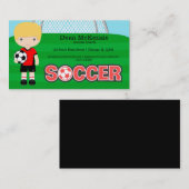 サッカーコーチ/サッカー選手 名刺 (正面/裏面)