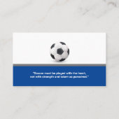 サッカーコーチ | スポーツインストラクター 名刺 (裏面)