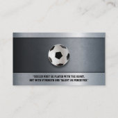 サッカーコーチ |スポーツモダンギフト 名刺 (裏面)