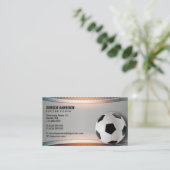 サッカーコーチ |スポーツモダンギフト 名刺 (スタンド正面)