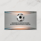 サッカーコーチ |スポーツモダンギフト 名刺 (裏面)