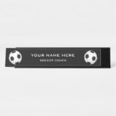 サッカーコーチ デスクネームプレート (正面)
