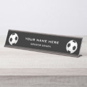 サッカーコーチ デスクネームプレート (正面)