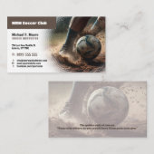 サッカーコーチ |プロフェッショナルインストラクター 名刺 (正面/裏面)