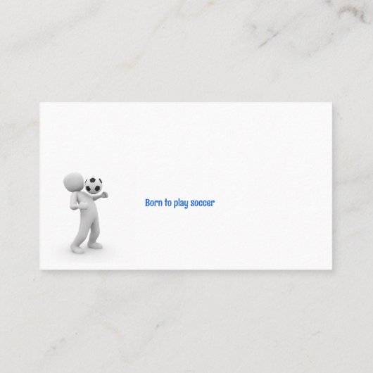 サッカーコーチ |プロフェッショナルスポーツ名刺 名刺 (裏面)