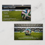 サッカーコーチ |プロフェッショナルスポーツ 名刺 (正面/裏面)