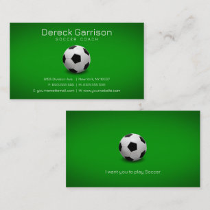 サッカーコーチ プロフェッショナルスポーツ 名刺