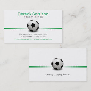 サッカーコーチ プロフェッショナルスポーツ 名刺