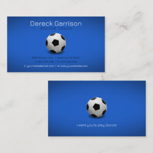 サッカーコーチ  プロフェッショナルスポーツ 名刺