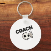 サッカーコーチ(ホイッスル/ボール) キーホルダー (正面)