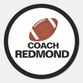 サッカーコーチ ラウンドシール (正面)