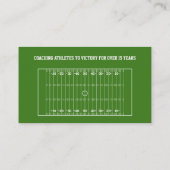 サッカーコーチ 名刺 (裏面)