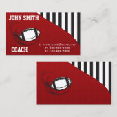 サッカーコーチ 名刺 (正面/裏面)
