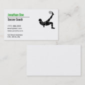 サッカーコーチ 名刺 (正面/裏面)