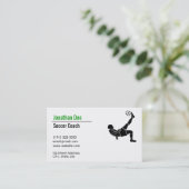 サッカーコーチ 名刺 (スタンド正面)