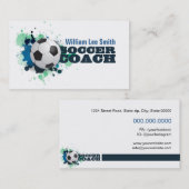 サッカーコーチ 名刺 (正面/裏面)