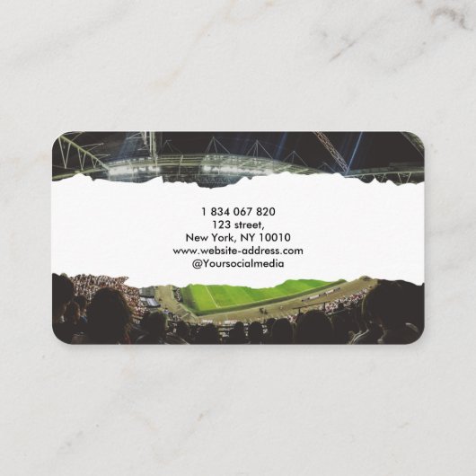 サッカーコーチ 名刺 (裏面)