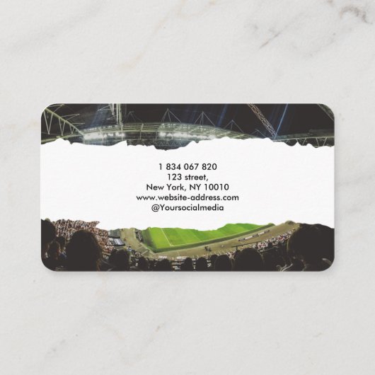 サッカーコーチ 名刺 (裏面)