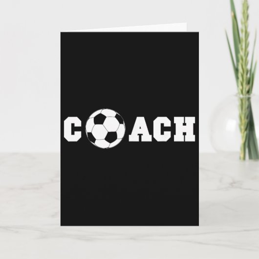 サッカーコーチS - コーチングスタッフTシャツ カード (正面)