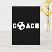 サッカーコーチS - コーチングスタッフTシャツ カード (黄色い花)
