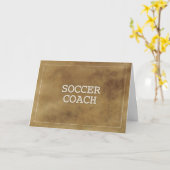サッカーコー感謝していチ定義シンプルのブラウングランジ カード (黄色い花)