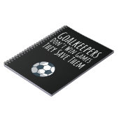 サッカーゴアリーギフトフッボルゴアキーパーボーイズ女子 ノートブック (左側)