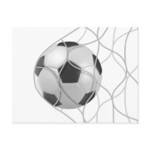 サッカーゴールはがき