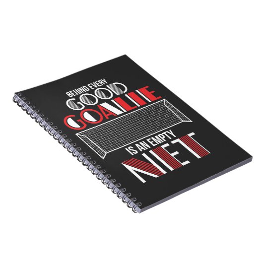 サッカーゴールキーパー引用文 ノートブック (右側)