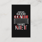 サッカーゴールキーパー引用文 名刺 (正面)