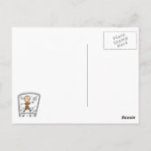 サッカーゴールキーパーTシャツ&ギフト ポストカード (裏面)