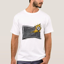サッカーゴールグラフィック | サッカー選手スポーツギ Tシャツ