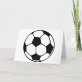 サッカーゴールグリーティングカード カード (裏面)