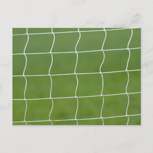 サッカーゴールネット ポストカード (正面)