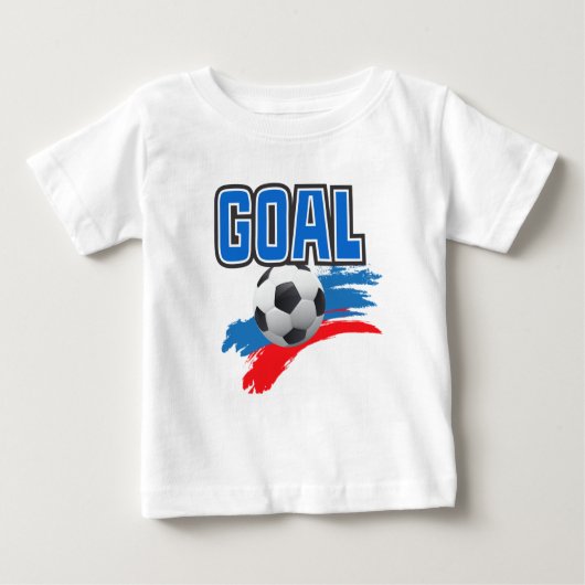 サッカーゴールベビーTシャツ ベビーTシャツ (正面)