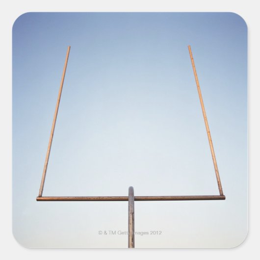 サッカーゴールポスト スクエアシール (正面)